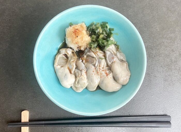 サムライオイスターを使った生牡蠣ポン酢